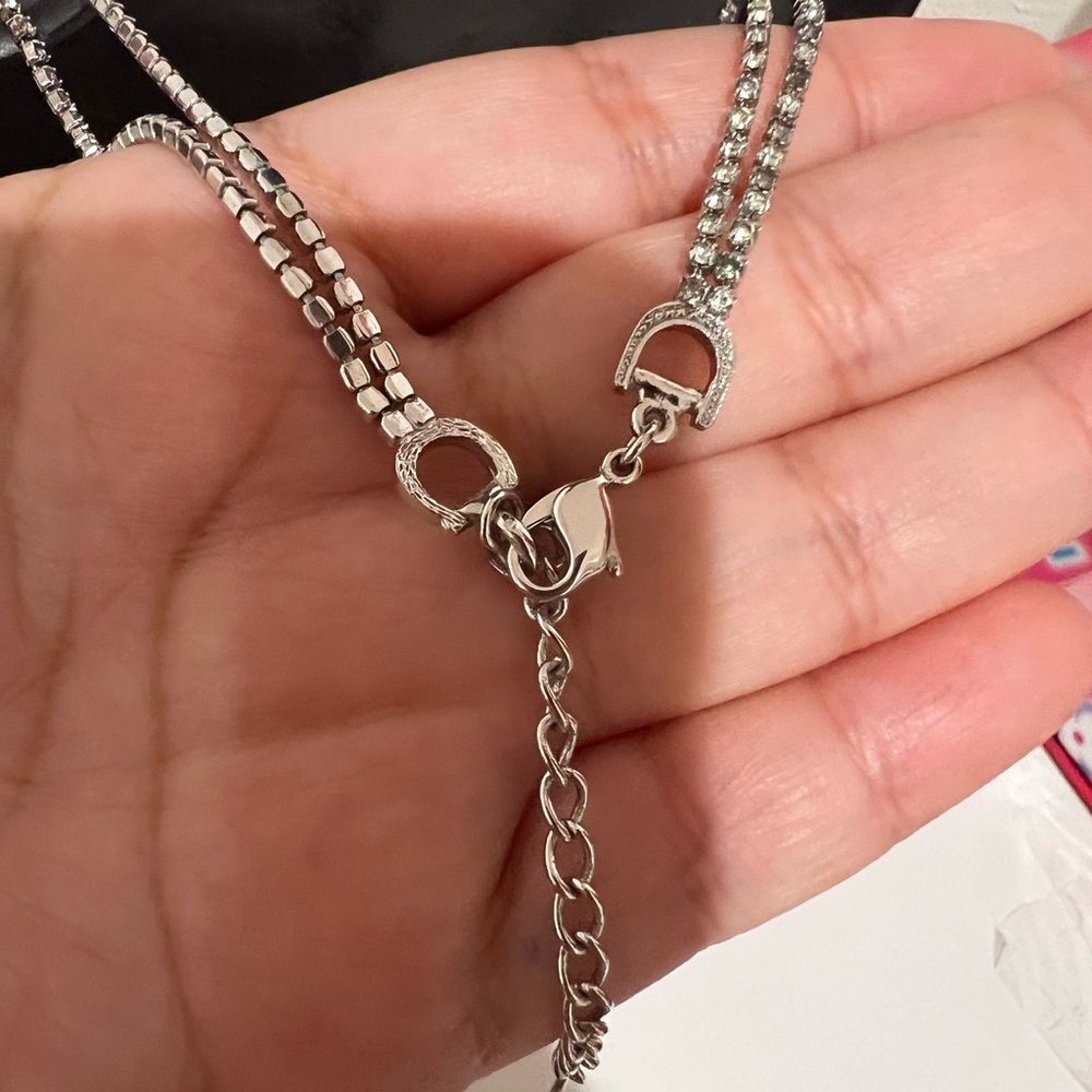 💖SOLD💖Dior Double Row Crystal Necklacr - Picture 7 of 8